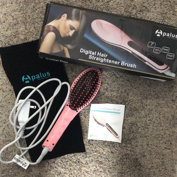 apalus digital hair straightener brush